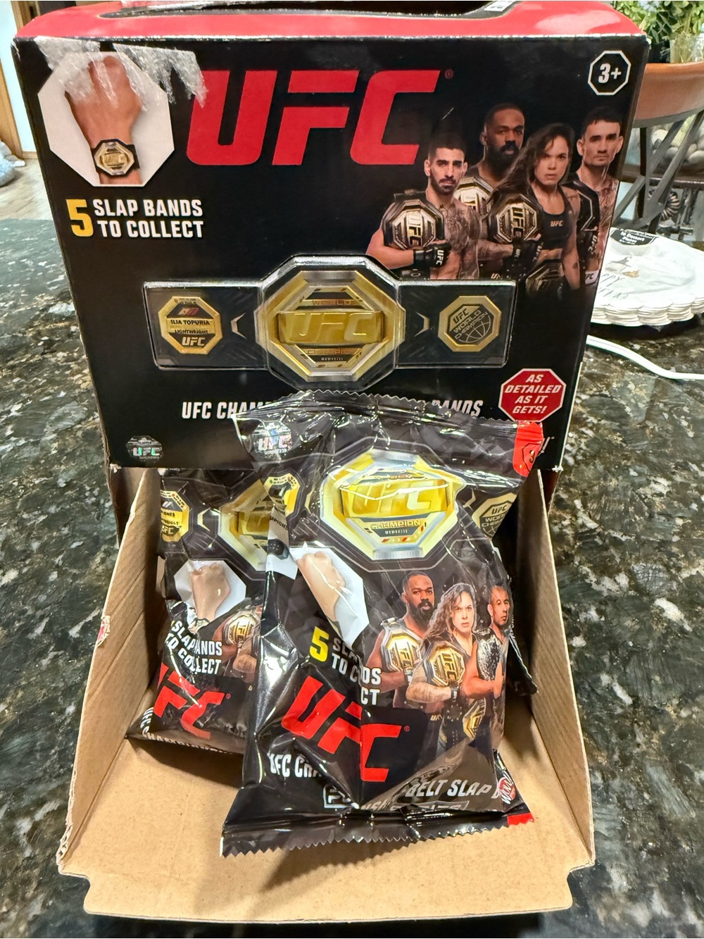 UFC Slap Band Mystery Packs. 10 with Display